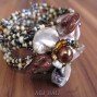 flower shells beads cuff bracelet fashion accessories
